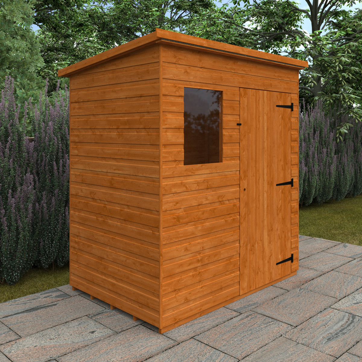 Redlands 6' x 4' Express Delivery Shiplap Pent Shed | Sheds.co.uk