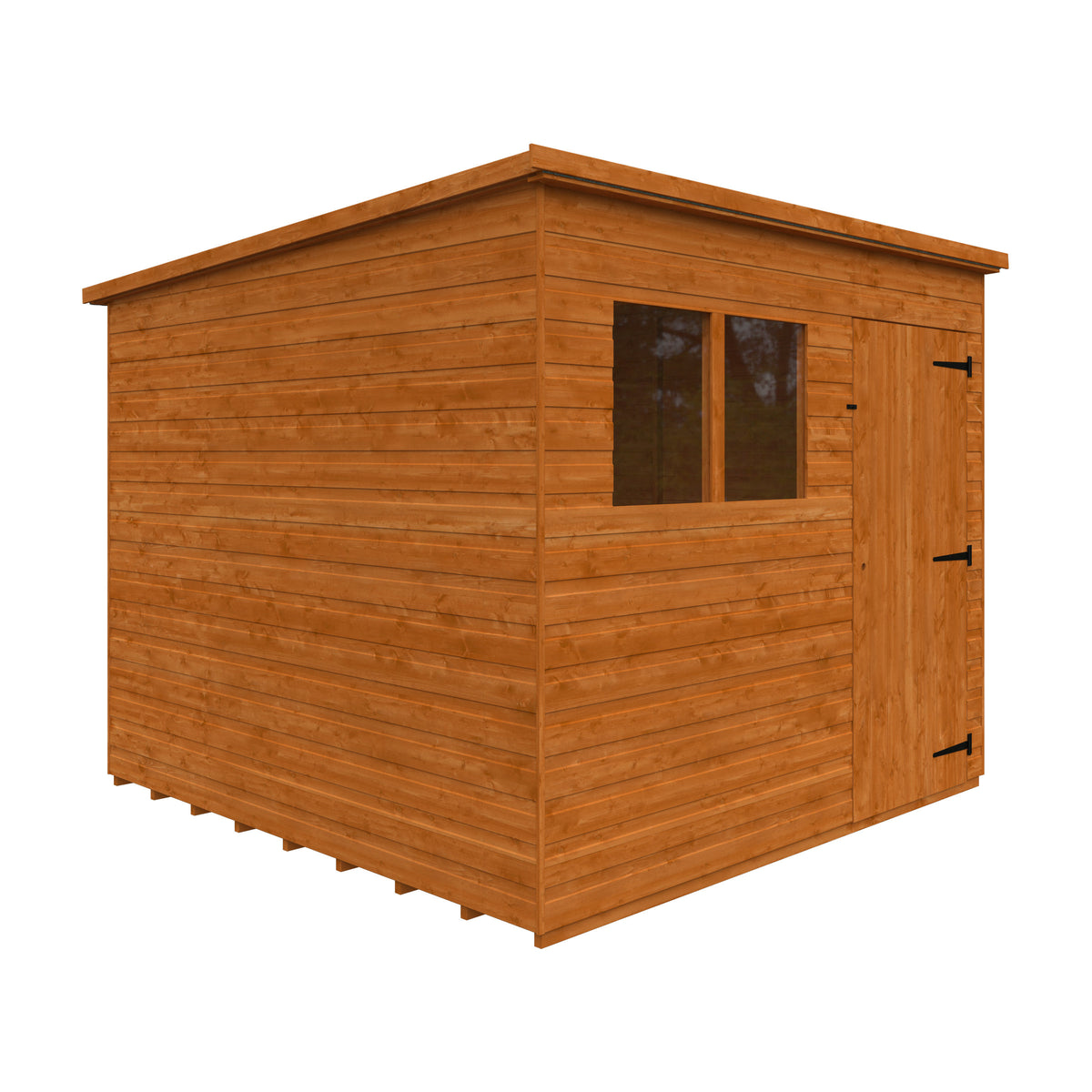 Redlands 8' x 8' Shiplap Pent Shed | Sheds.co.uk