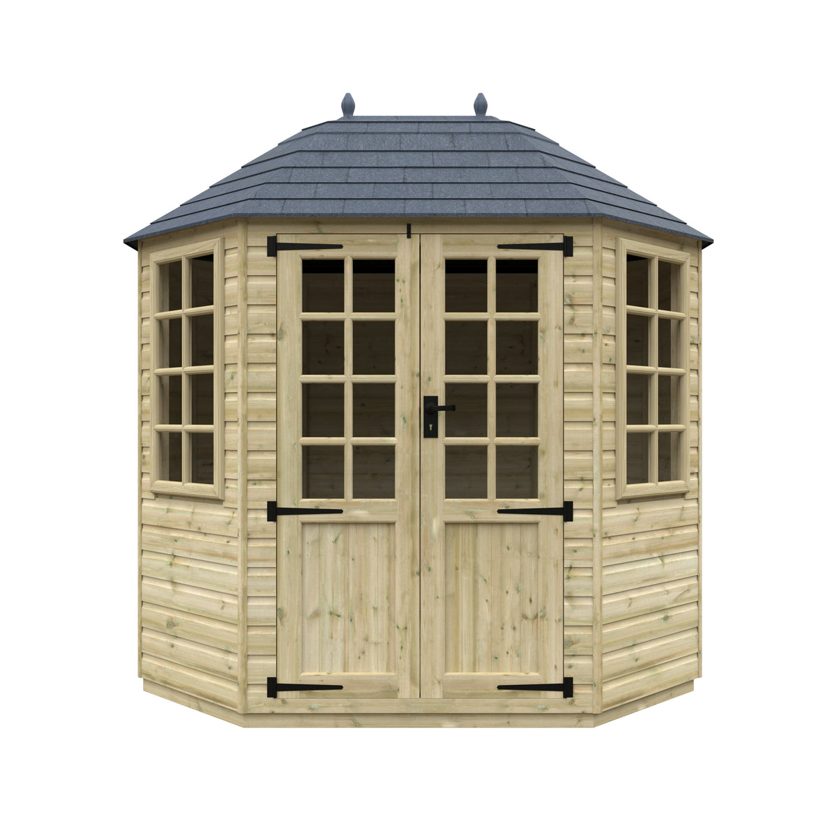 Redlands 8' x 6' Pressure Treated Octagonal Summer House | Sheds.co.uk