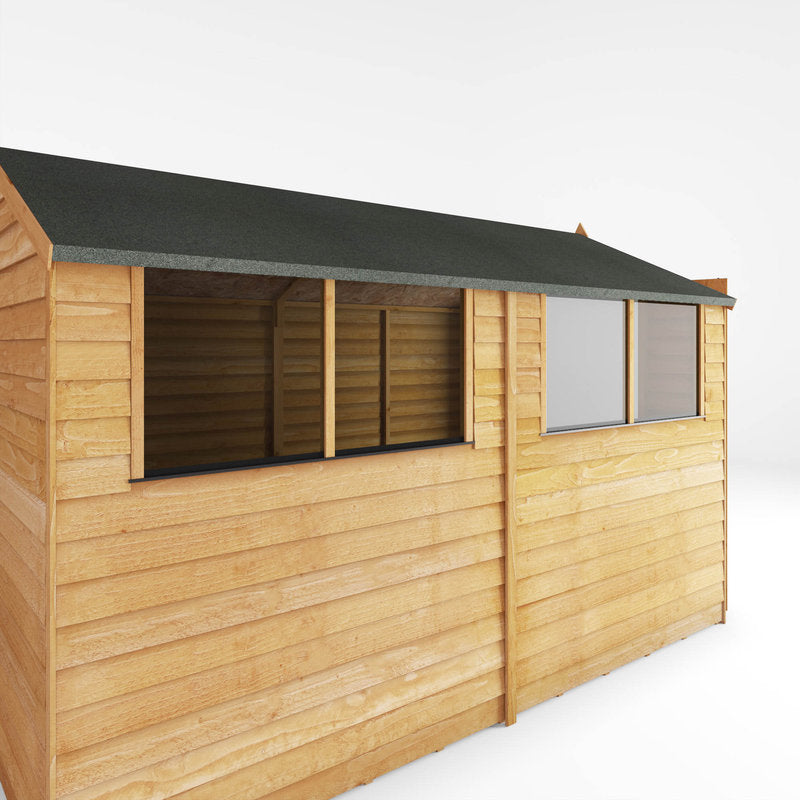 Adley 6' x 10' Double Door Overlap Apex Shed | Sheds.co.uk