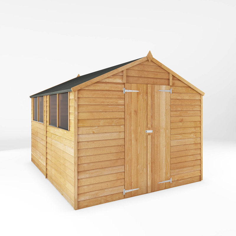 Adley 8' x 10' Double Door Overlap Apex Shed | Sheds.co.uk