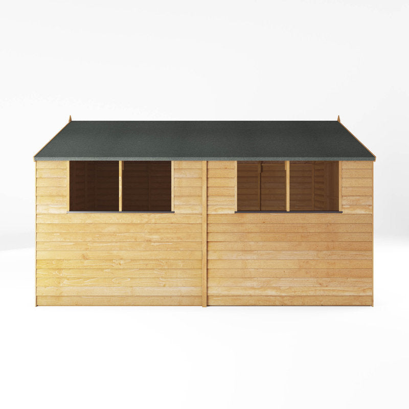 Adley 8' x 12' Double Door Overlap Apex Shed | Sheds.co.uk