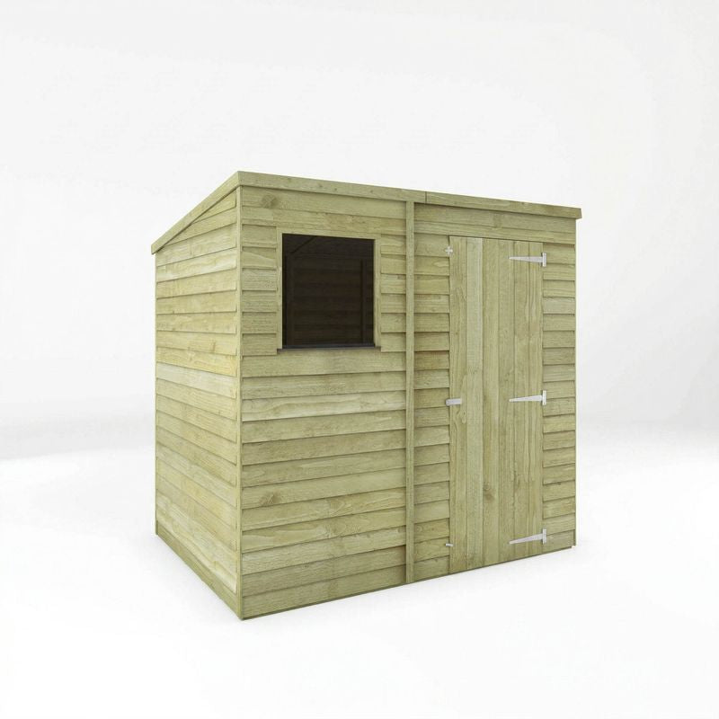 Adley 7' x 5' Overlap Modular Pent Shed | Sheds.co.uk