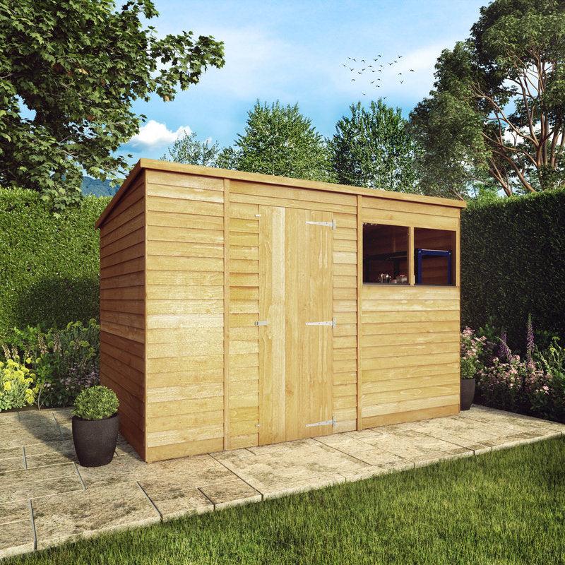 Adley 10' x 6' Overlap Modular Pent Shed | Sheds.co.uk