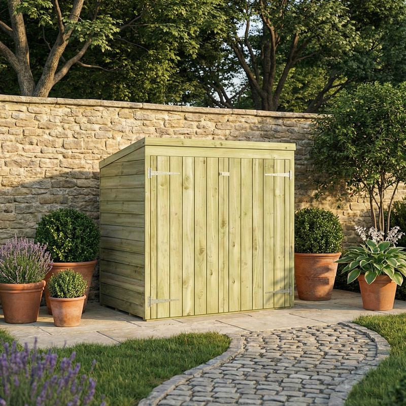 Adley 5' x 3' Overlap Pent Mower Store | Sheds.co.uk