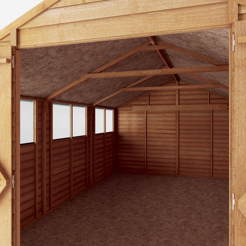 Adley 10' x 15' Double Door Overlap Apex Shed | Sheds.co.uk