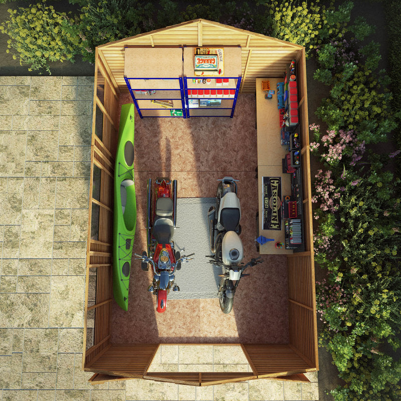 Adley 10' x 15' Double Door Overlap Apex Shed | Sheds.co.uk