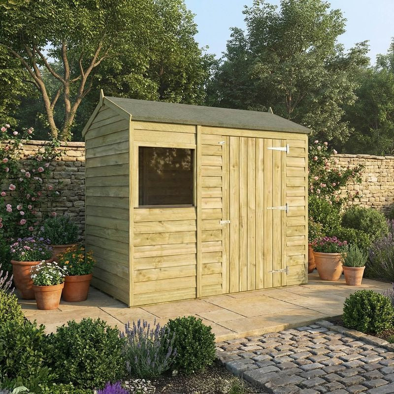 Adley 6' x 4' Overlap Reverse Apex Shed | Sheds.co.uk
