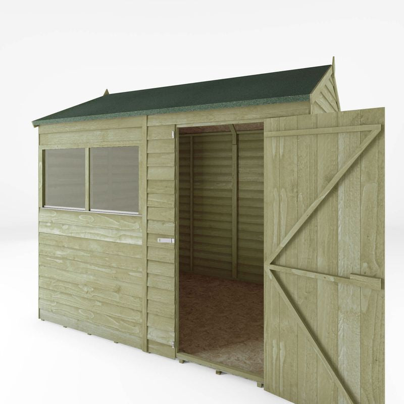 Adley 8' x 6' Overlap Reverse Apex Shed | Sheds.co.uk