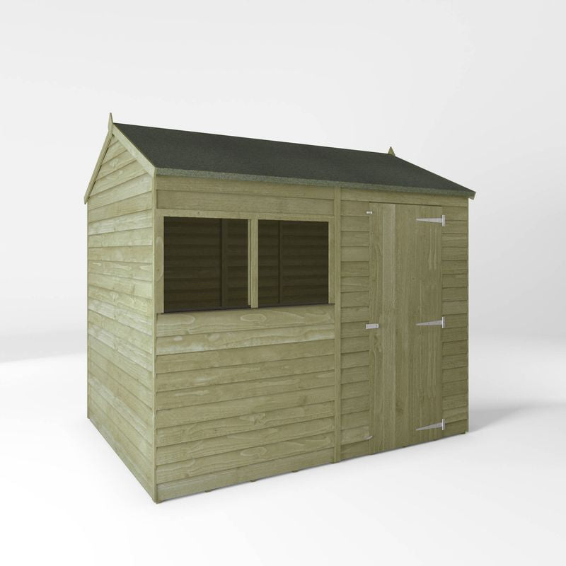Adley 8' x 6' Overlap Reverse Apex Shed | Sheds.co.uk