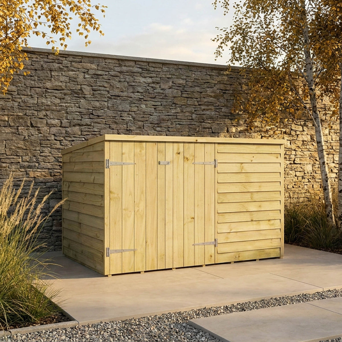 Adley 6' x 4' Overlap Pent Bike Shed | Sheds.co.uk