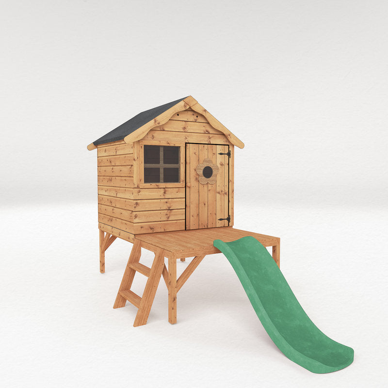 Adley Jellytot Cosy Tower Playhouse & Slide | Sheds.co.uk