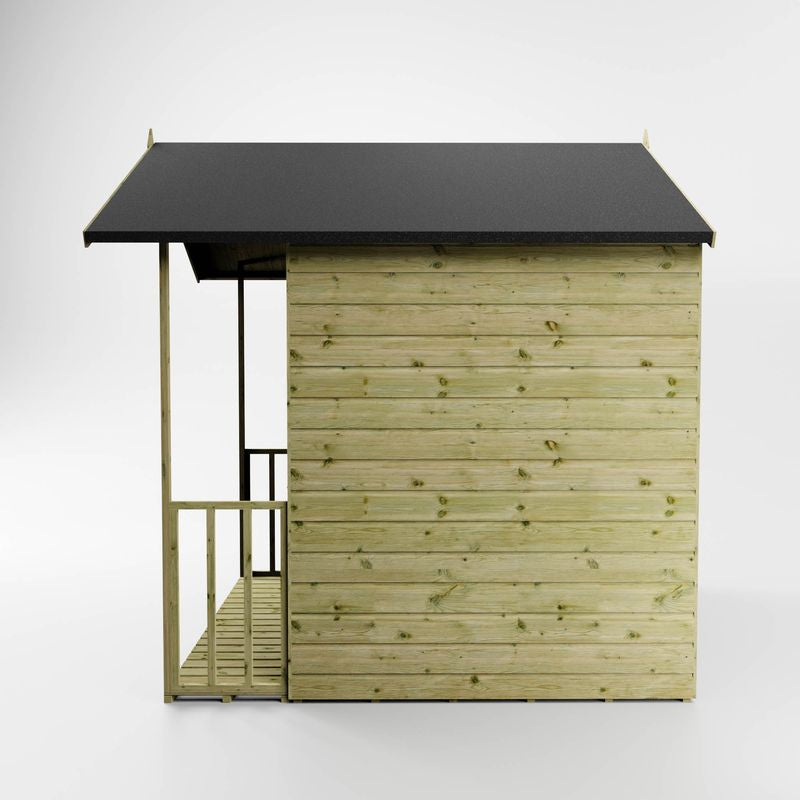 Adley 7' x 7' Traditional Summer House With Veranda | Sheds.co.uk
