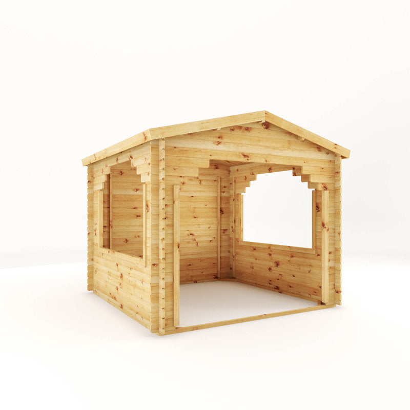 Adley 3m x 3m Gazebo Log Cabin - 28mm | Sheds.co.uk
