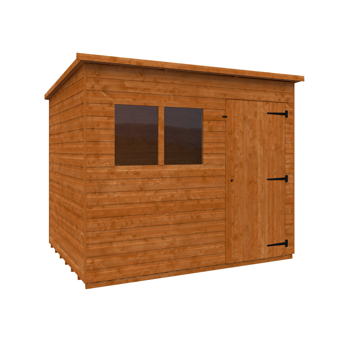 Redlands 8' x 6' Shiplap Pent Shed | Sheds.co.uk