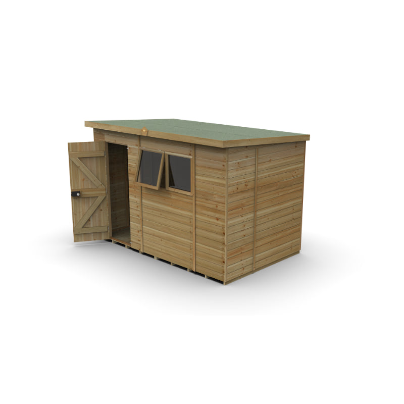 Hartwood 10' x 6' Pressure Treated Premium Tongue & Groove Pent Shed | Sheds.co.uk