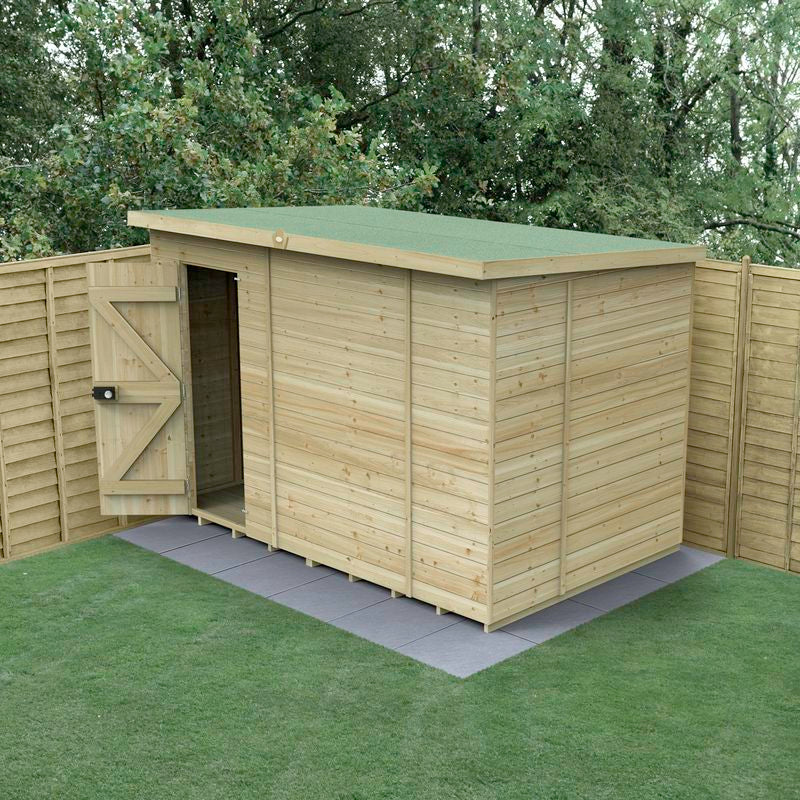 Hartwood 10' x 6' Pressure Treated Premium Tongue & Groove Pent Shed | Sheds.co.uk
