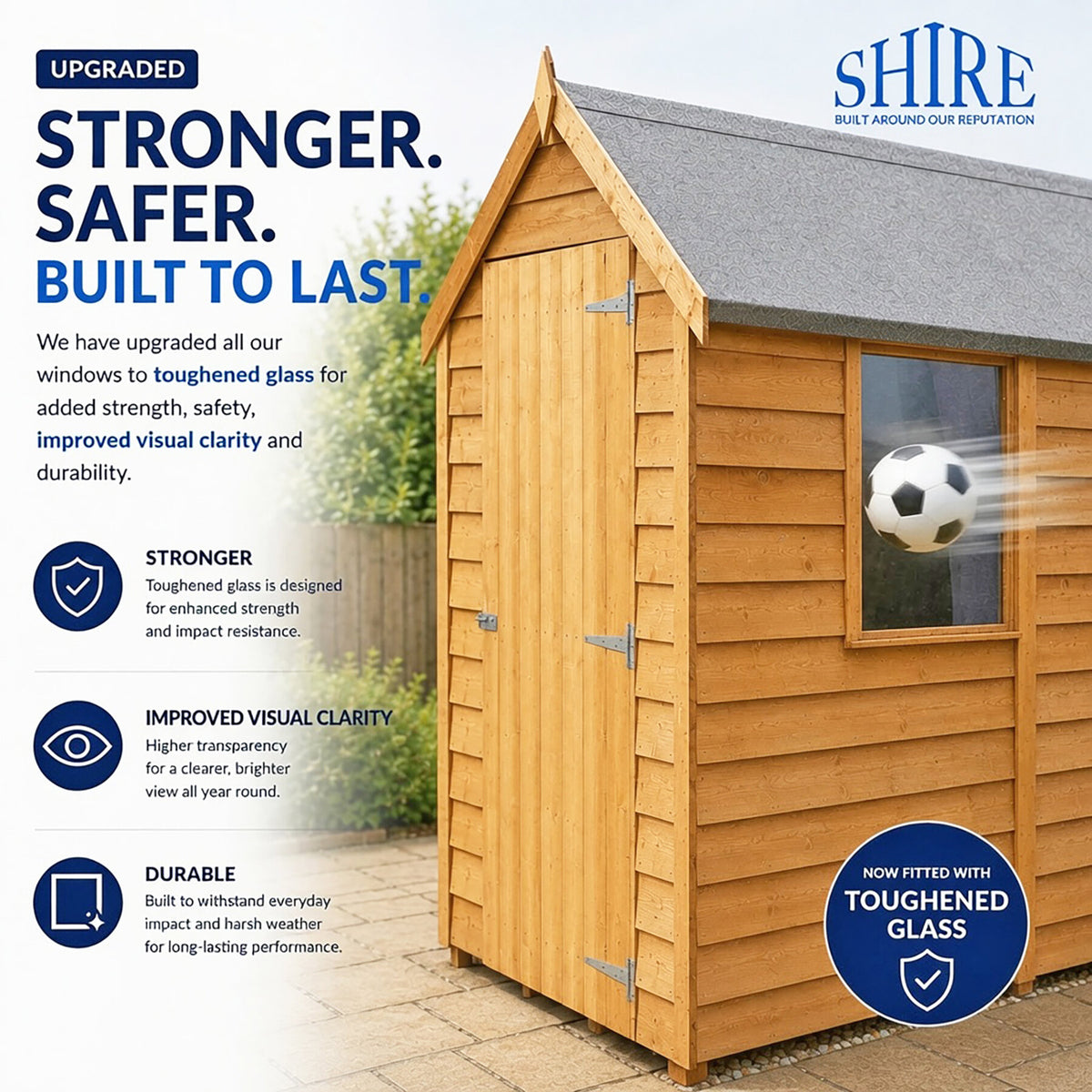 Loxley 6' x 8' Overlap Apex Shed | Sheds.co.uk
