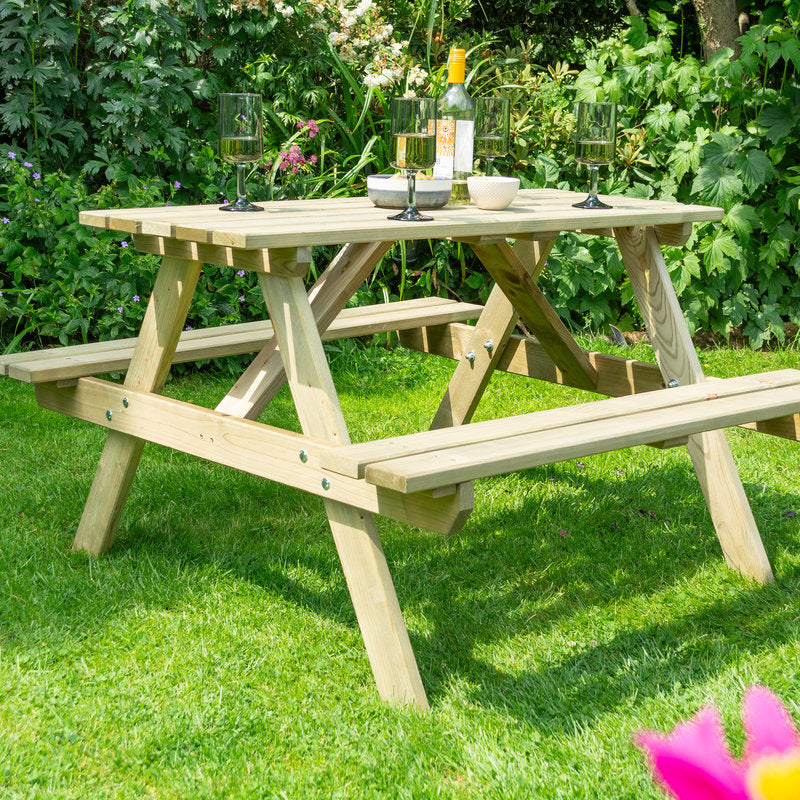 Rowlinson 4' Traditional Picnic Table | Sheds.co.uk