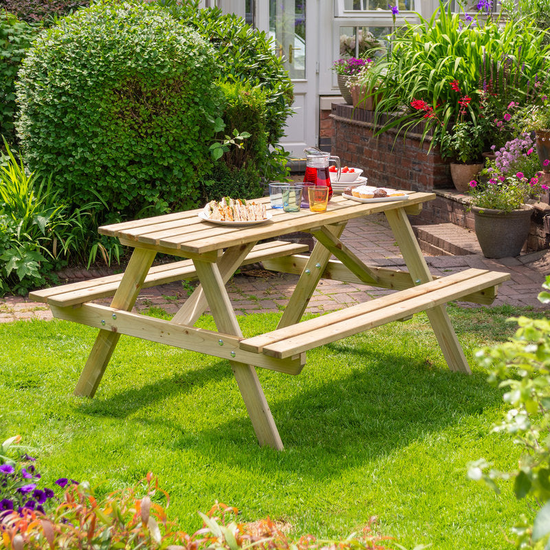 Rowlinson 5' Traditional Picnic Table | Sheds.co.uk