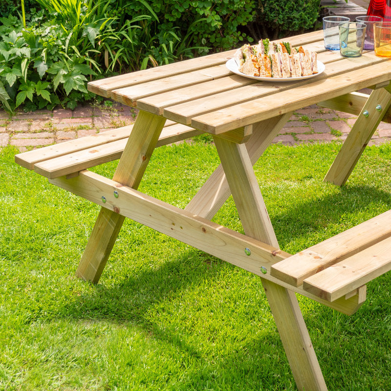 Rowlinson 5' Traditional Picnic Table | Sheds.co.uk
