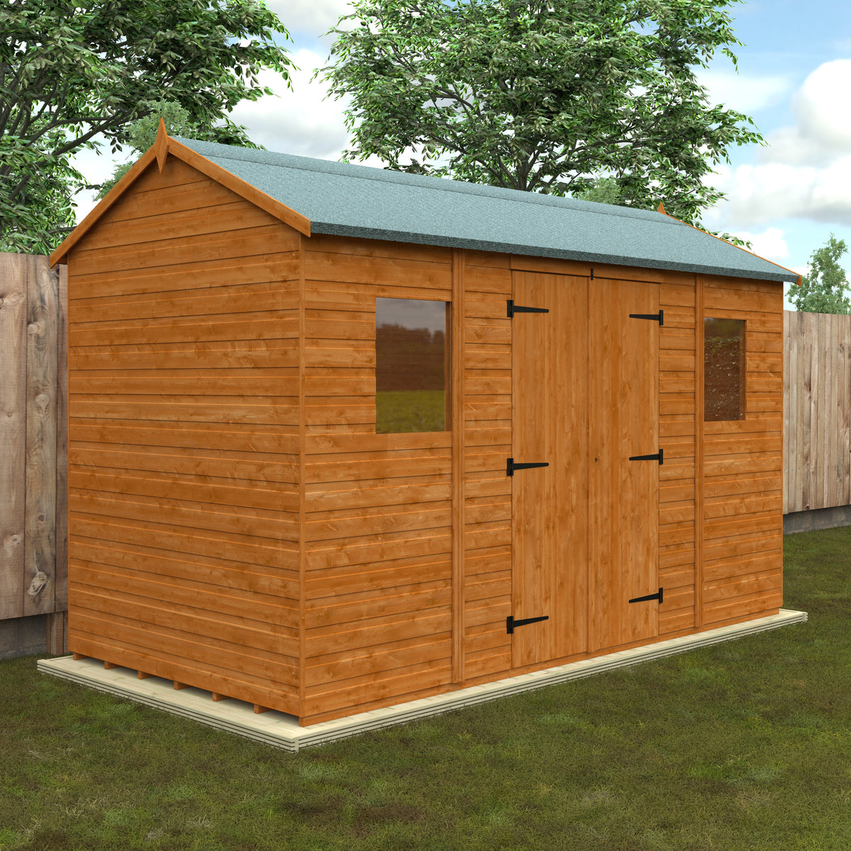 Redlands 6' x 12' Shiplap Reverse Apex Workshop | Sheds.co.uk