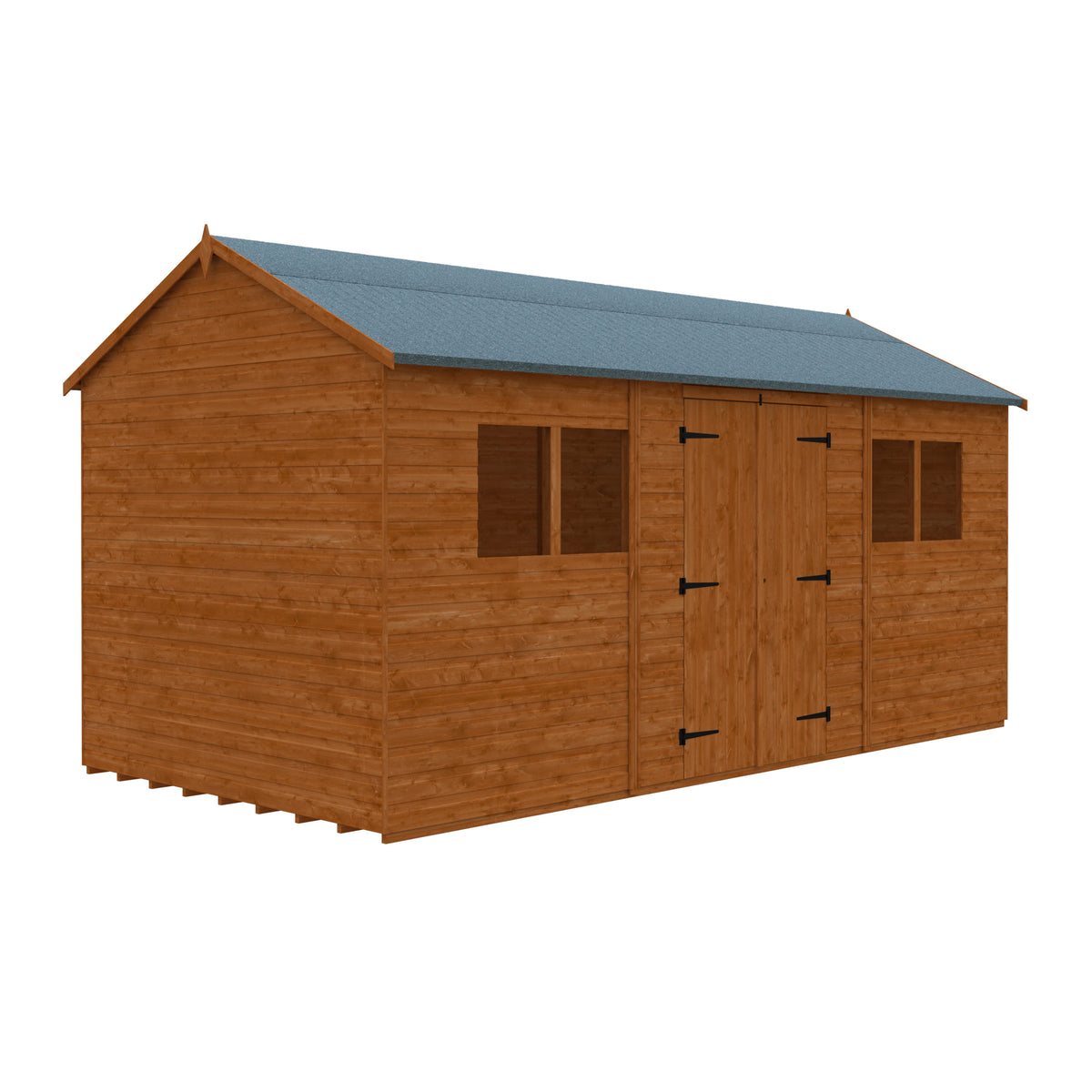 Redlands 8' x 16' Shiplap Reverse Apex Workshop | Sheds.co.uk