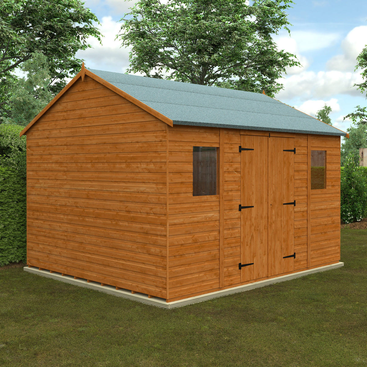 Redlands 10' x 12' Shiplap Reverse Apex Workshop | Sheds.co.uk
