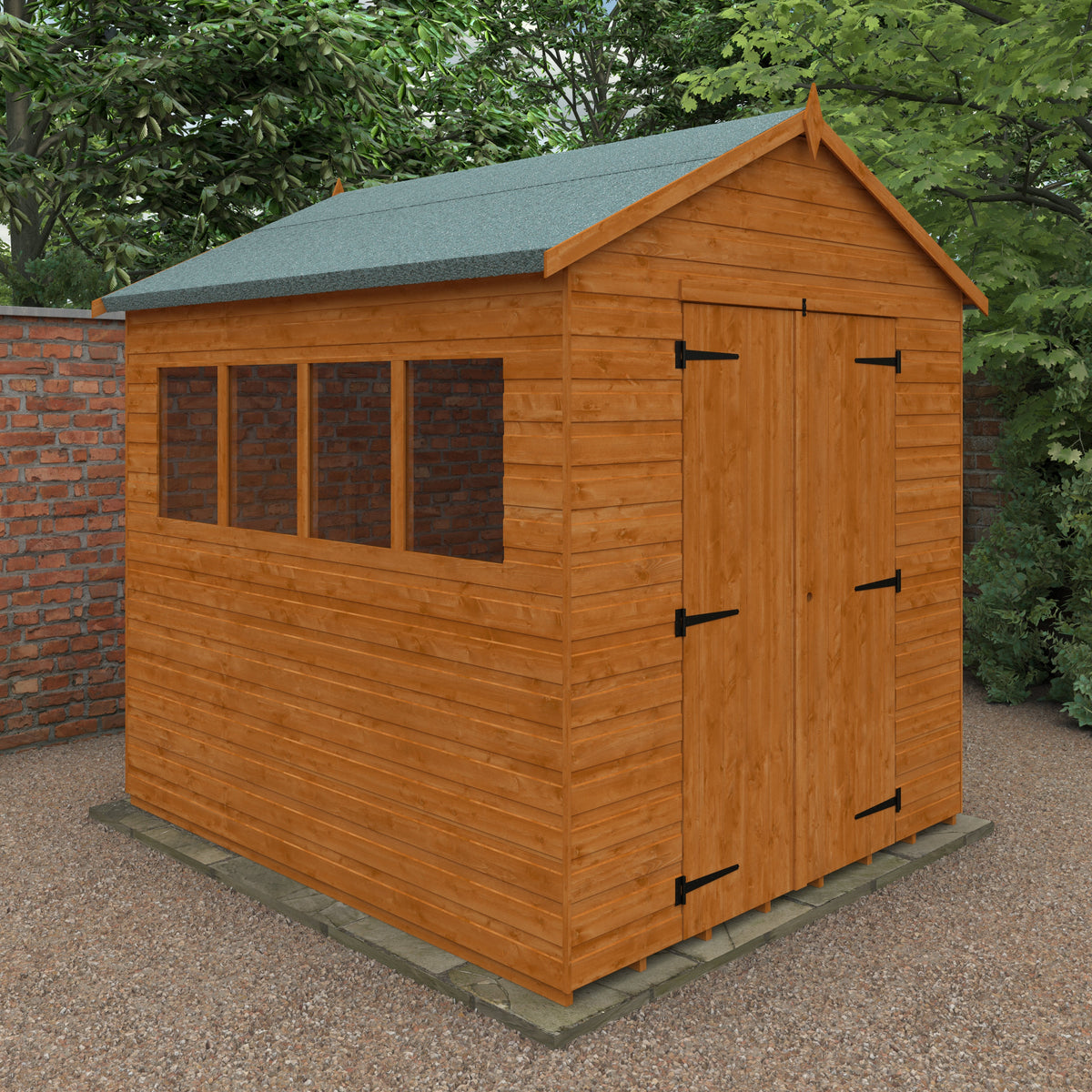 Redlands 7' x 8' Shiplap Apex Heavyweight Workshop | Sheds.co.uk