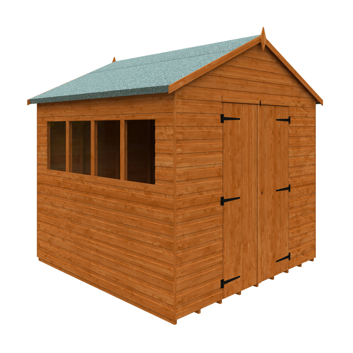 Redlands 8' x 8' Shiplap Apex Heavyweight Workshop | Sheds.co.uk