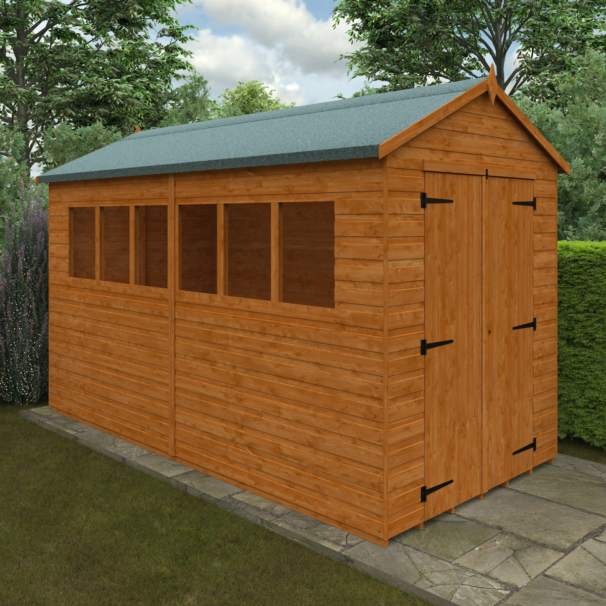 Redlands 6' x 12' Shiplap Apex Heavyweight Workshop | Sheds.co.uk