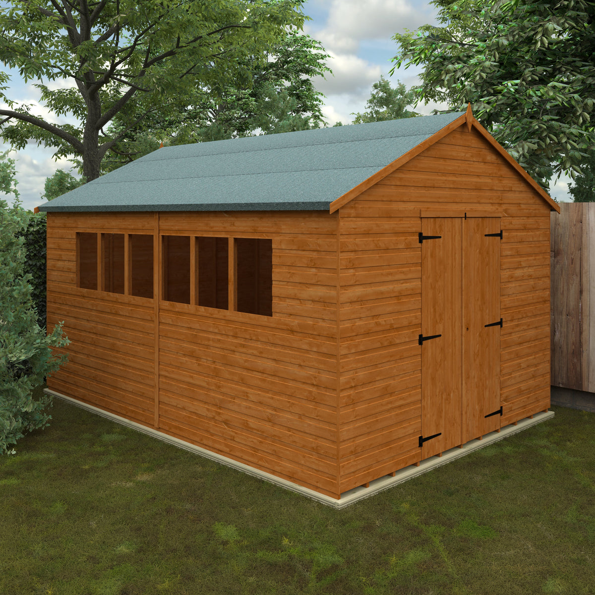 Redlands 10' x 14' Shiplap Apex Heavyweight Workshop | Sheds.co.uk
