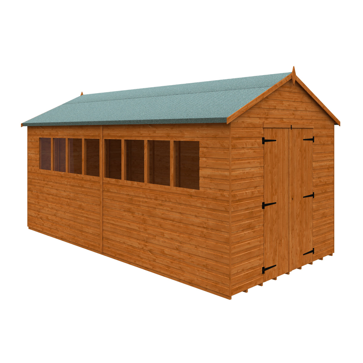 Redlands 8' x 16' Shiplap Apex Heavyweight Workshop | Sheds.co.uk