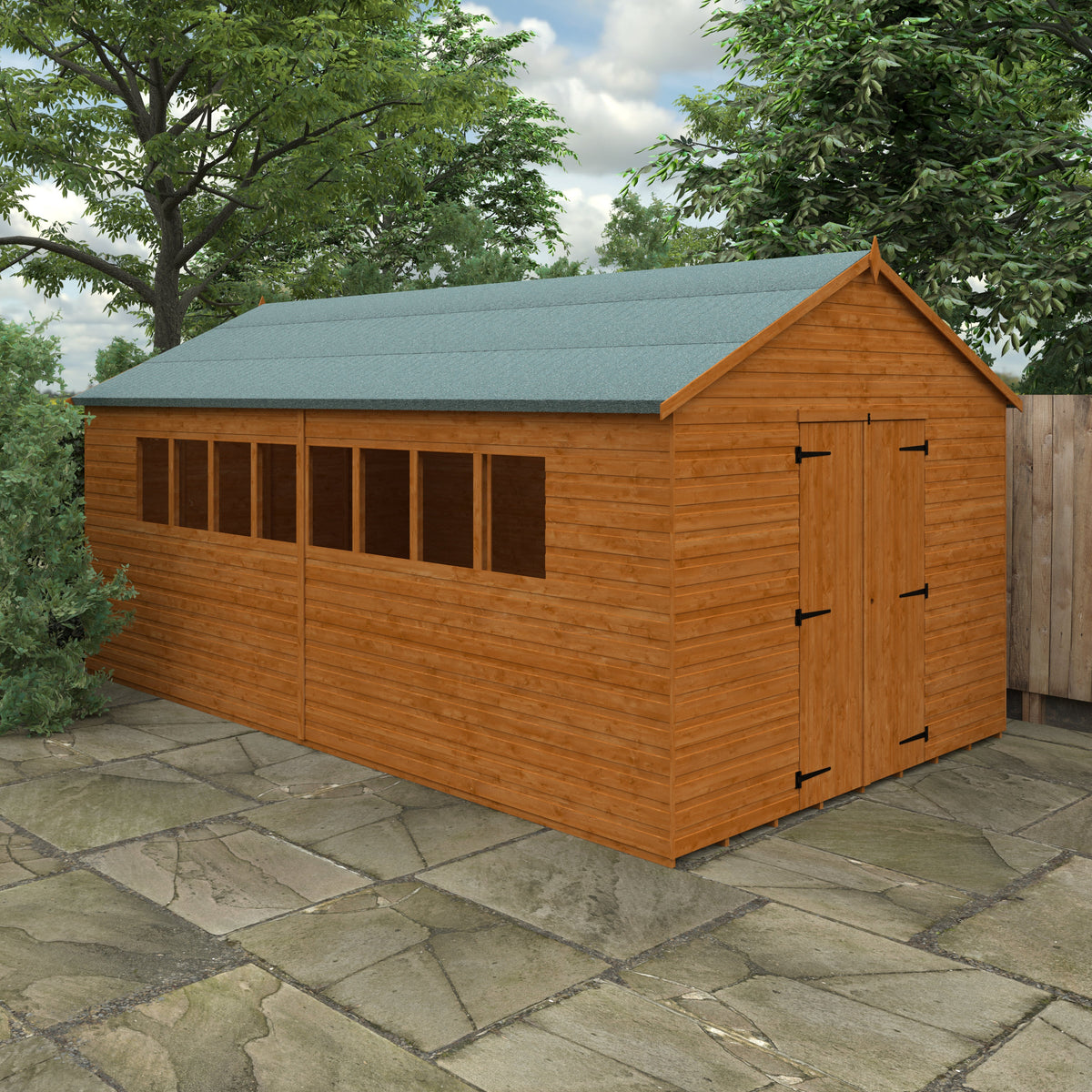 Redlands 10' x 18' Shiplap Apex Heavyweight Workshop | Sheds.co.uk