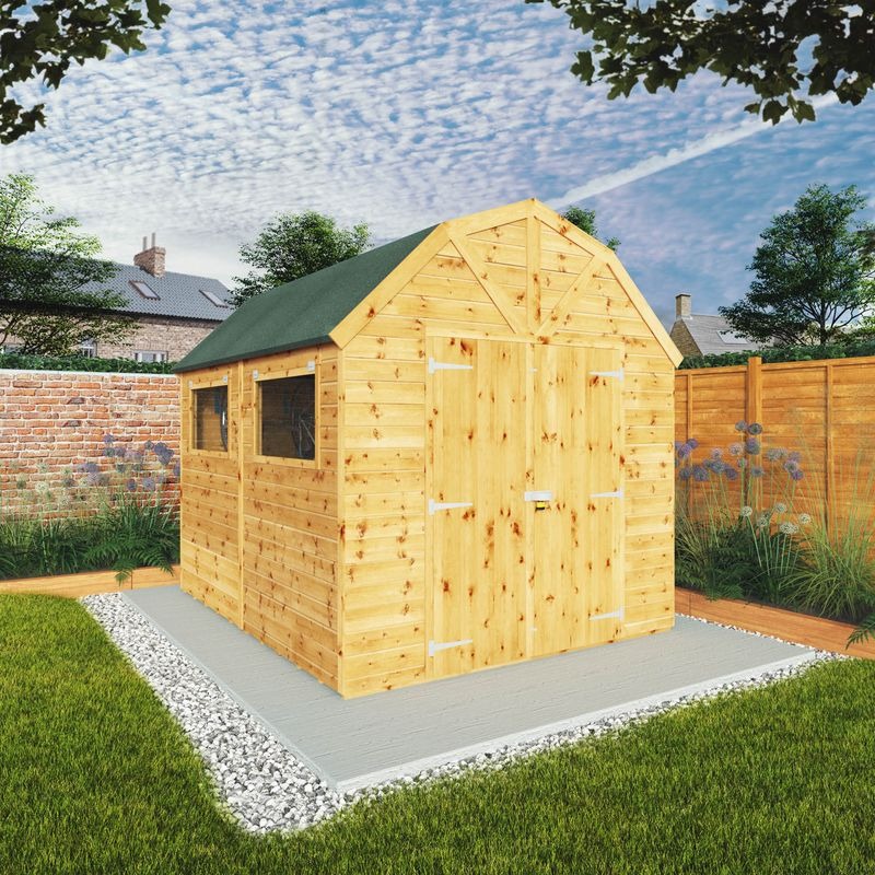 Adley 10' x 8' Premium Double Door Shiplap Dutch Barn | Sheds.co.uk