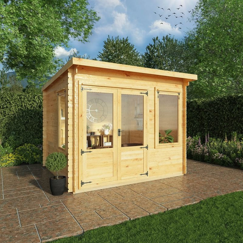 Adley 3m x 3m Hereford Log Cabin - 19mm | Sheds.co.uk