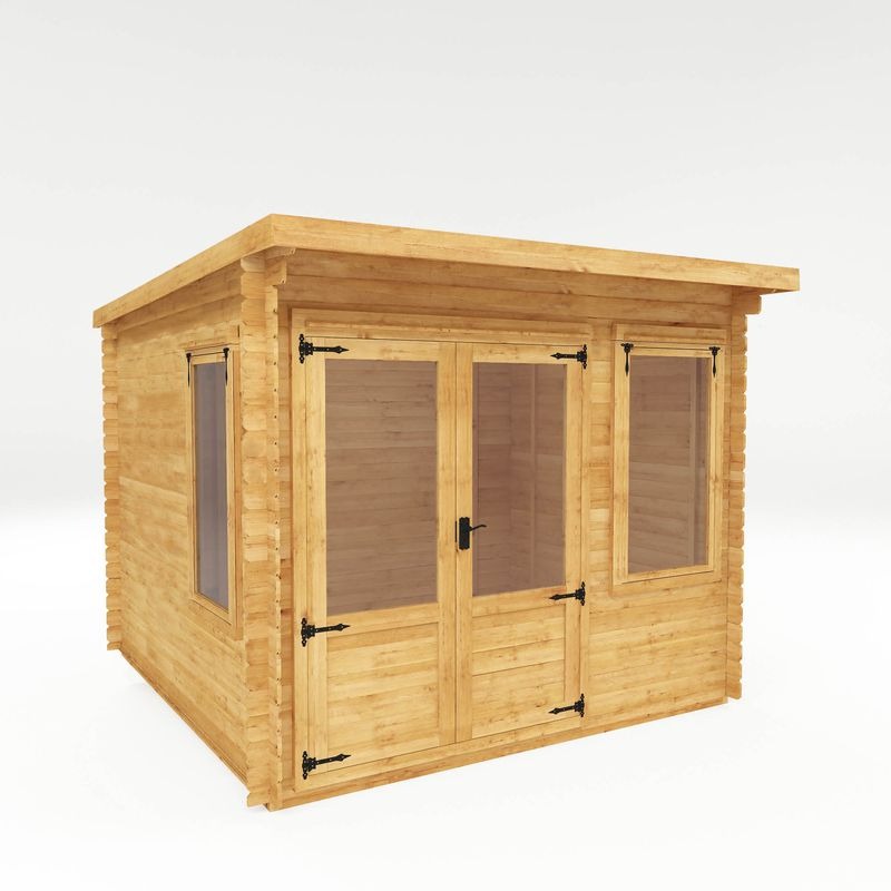 Adley 3m x 3m Hereford Log Cabin - 19mm | Sheds.co.uk