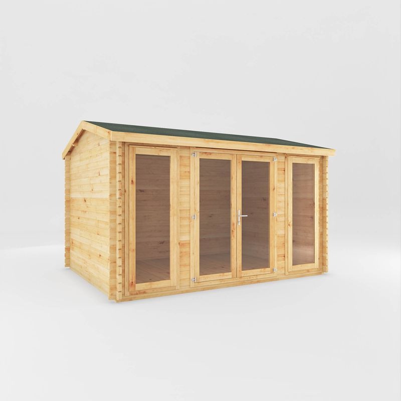 Adley 4m x 3m Bravo Home Office Log Cabin - 44mm | Sheds.co.uk