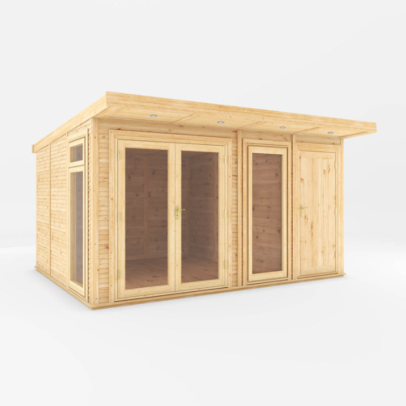 Adley 4m x 3m Insulated Garden Room With Side Shed | Sheds.co.uk