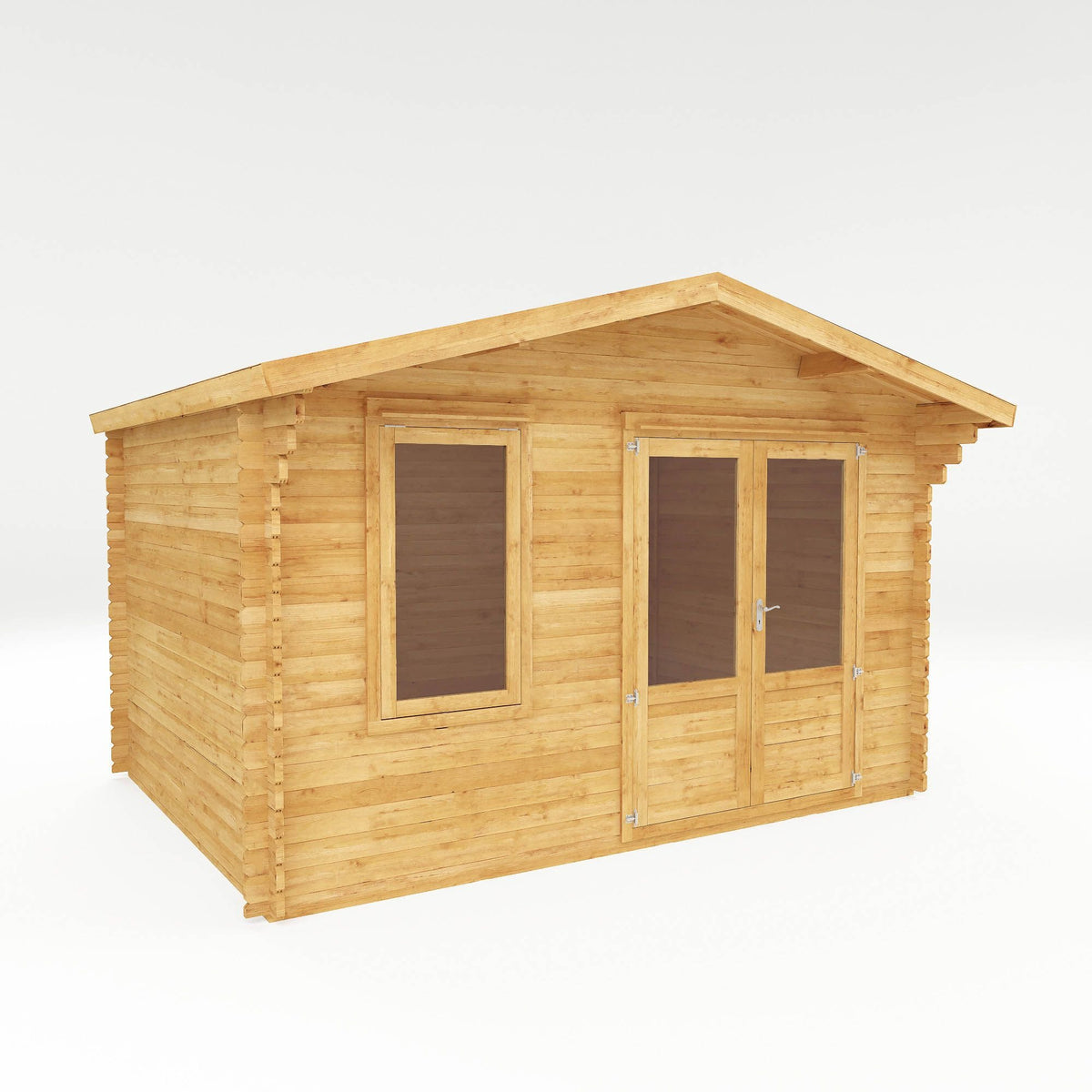 Adley 4m x 3m Lincoln Log Cabin - 28mm | Sheds.co.uk