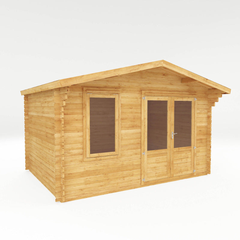 Adley 4m x 3m Lincoln Premium Log Cabin - 44mm | Sheds.co.uk