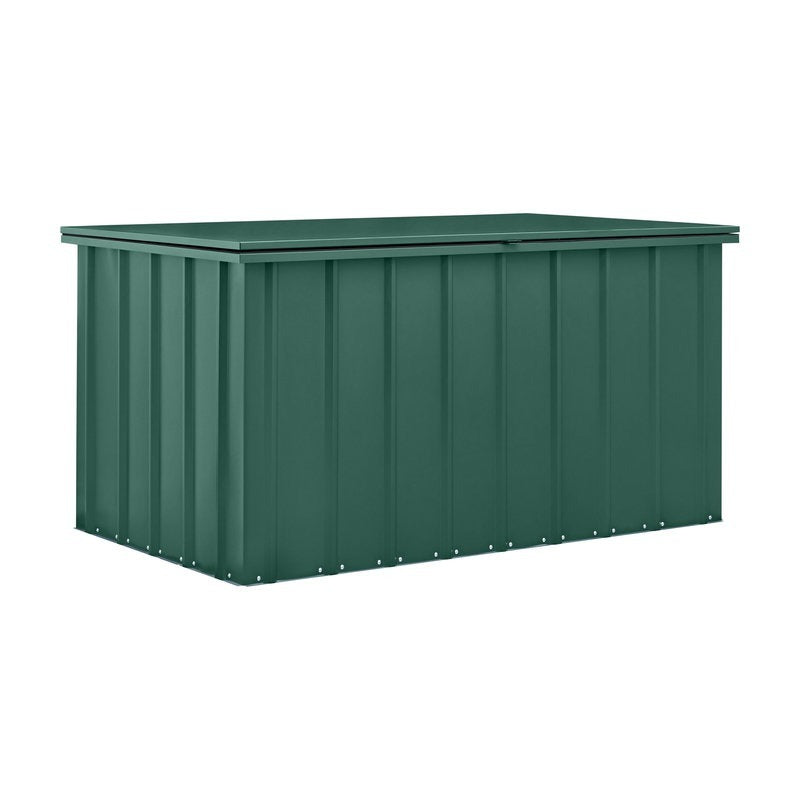 Adley 5' x 3' Metal Cushion Storage Box - Green | Sheds.co.uk