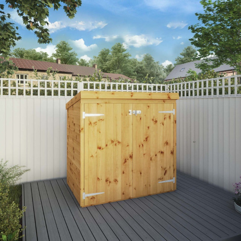 Adley 5' x 3' Tongue and Groove Pent Mower Store | Sheds.co.uk