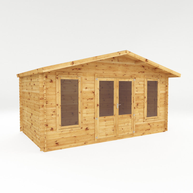Adley 5m x 3m Lincoln Premium Log Cabin - 44mm | Sheds.co.uk