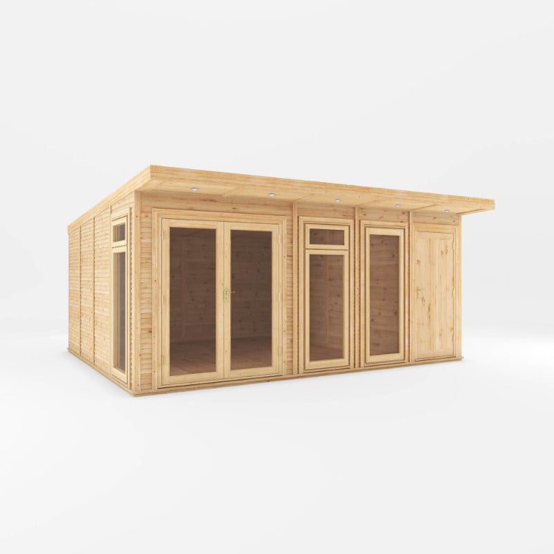 Adley 5m x 4m Insulated Garden Room With Side Shed | Sheds.co.uk