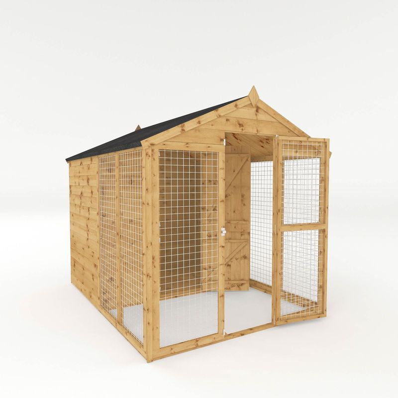 Adley 6' x 8' Superior Dog Kennel & Run | Sheds.co.uk