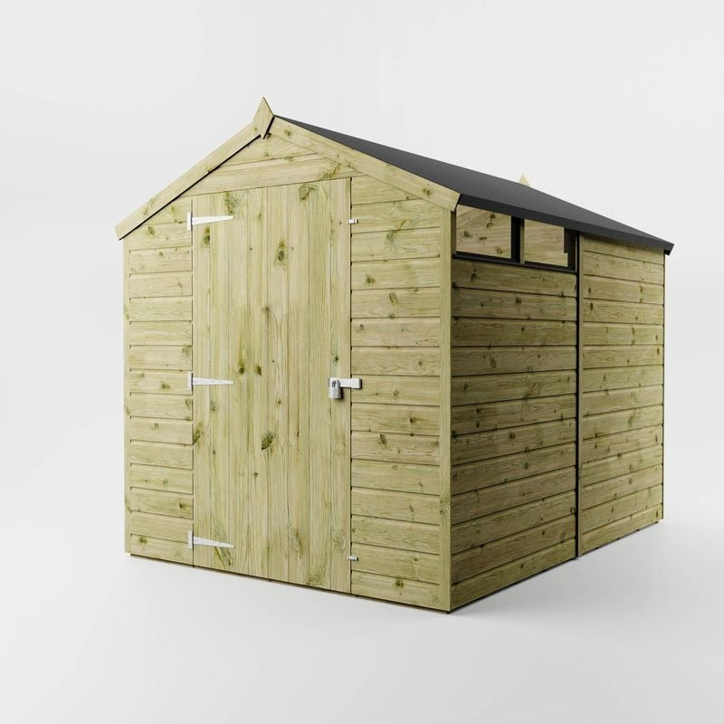 Adley 6' x 8' Premium Shiplap Apex Security Shed | Sheds.co.uk