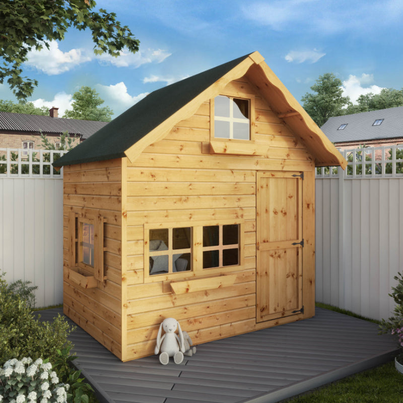 Adley 7' x 5' Jellytot Two Storey Cottage Playhouse | Sheds.co.uk