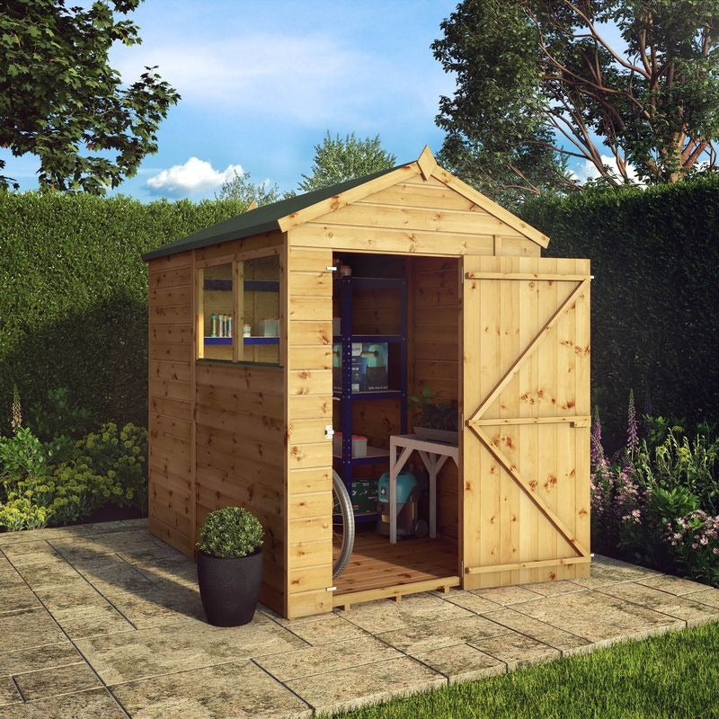 Adley 7' x 5' Premium Shiplap Modular Apex Shed | Sheds.co.uk