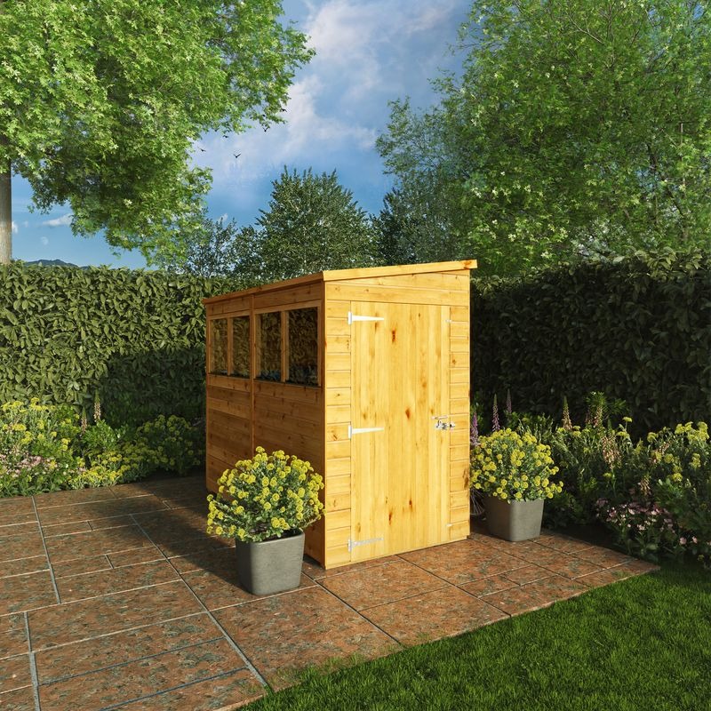 Adley 8' x 4' Lumberjack Premium Shiplap Modular Pent Shed | Sheds.co.uk